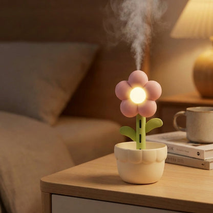 Flora 3-in-1 Humidifier Lamp – Quiet Operation With Adjustable Water Capacity 0