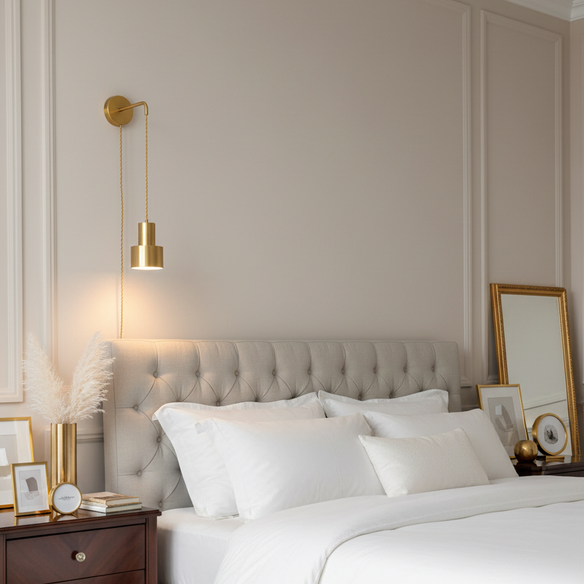 Gale Modern Gold Wall Sconce – Downward Illumination Ambient Lighting 1