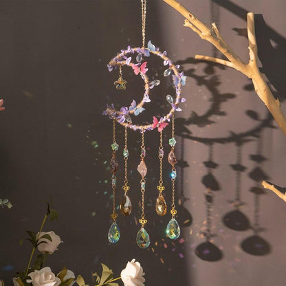 Harmony Home Decor Crystal Dream Catcher – Handmade Rainbow Sun Catcher 0