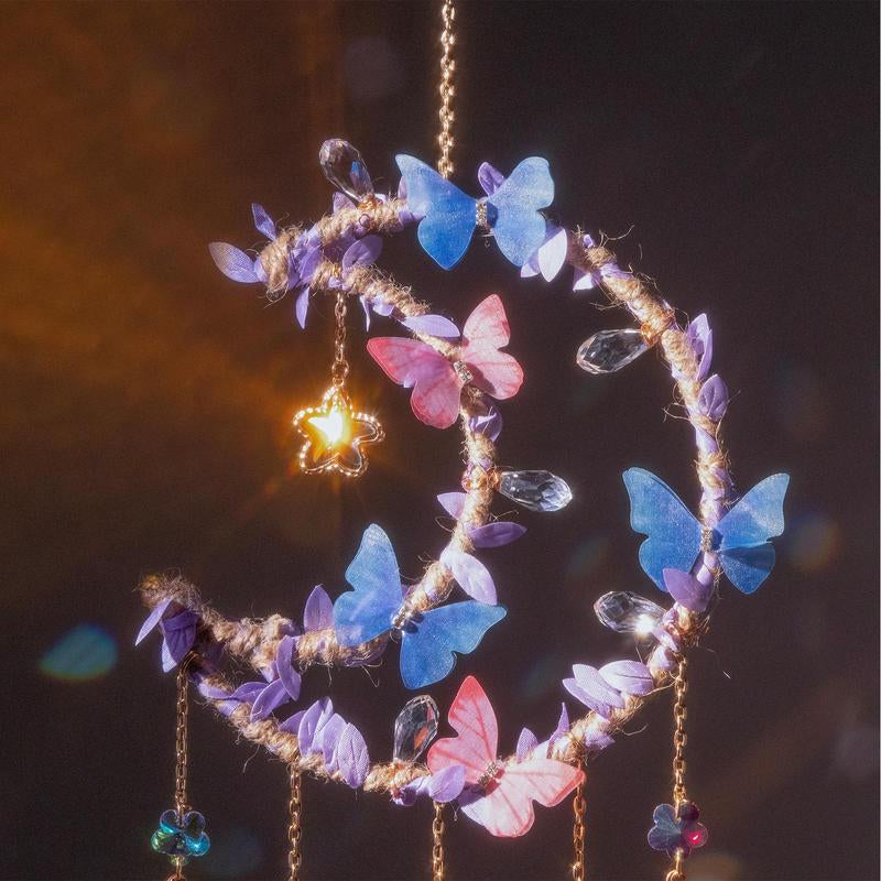 Harmony Home Decor Crystal Dream Catcher – Handmade Rainbow Sun Catcher 2