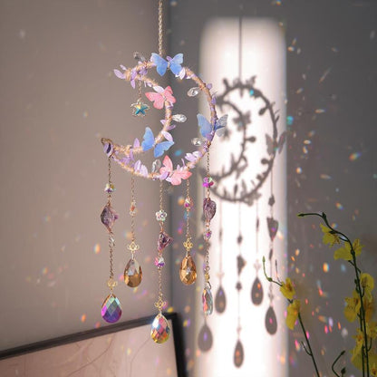 Harmony Home Decor Crystal Dream Catcher – Handmade Rainbow Sun Catcher 3