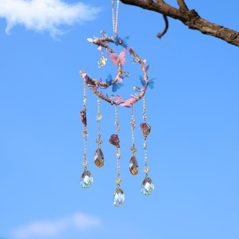 Harmony Home Decor Crystal Dream Catcher – Handmade Rainbow Sun Catcher 5
