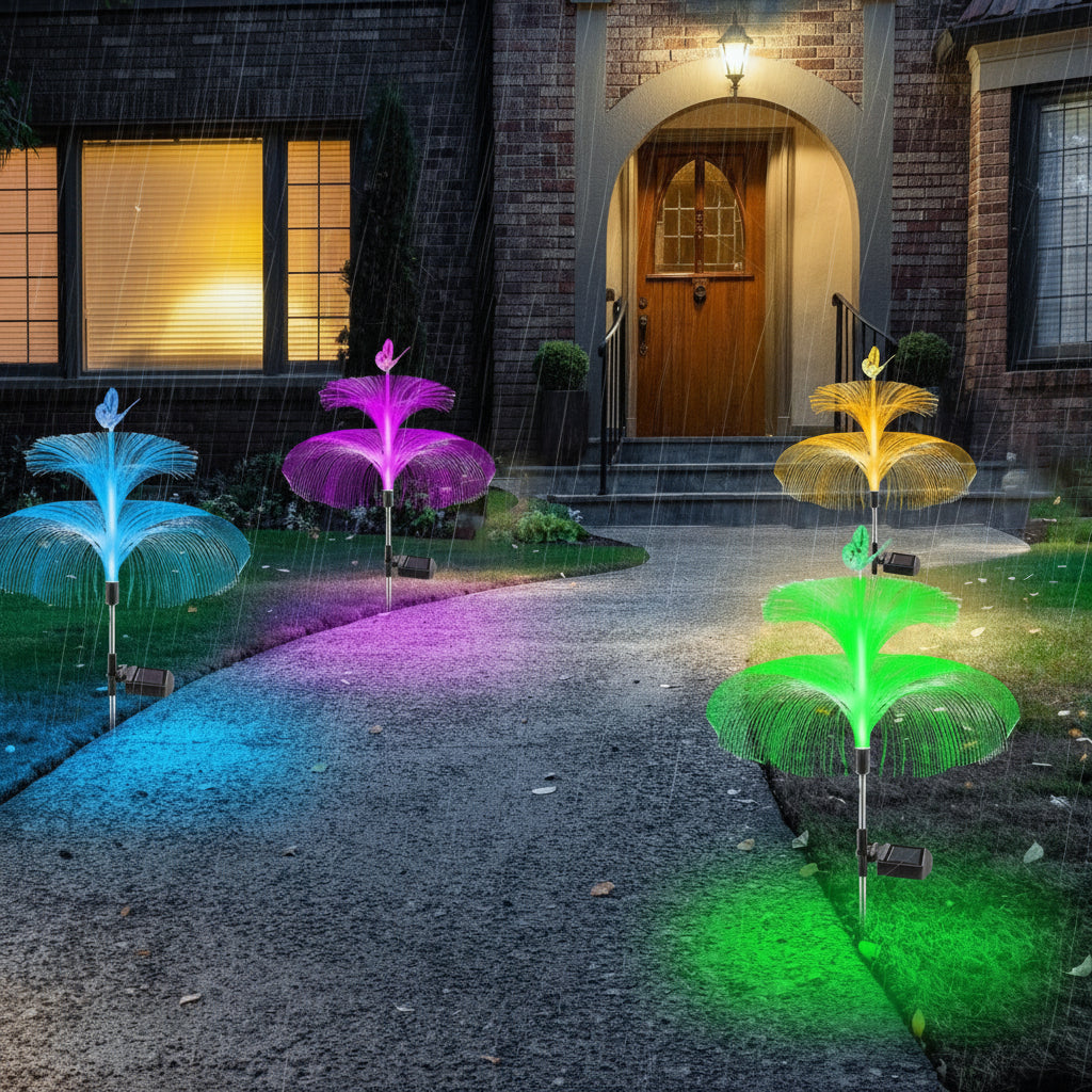 Jovia Outdoor Solar Lanterns – Waterproof Hanging Light for Garden Ambiance 1