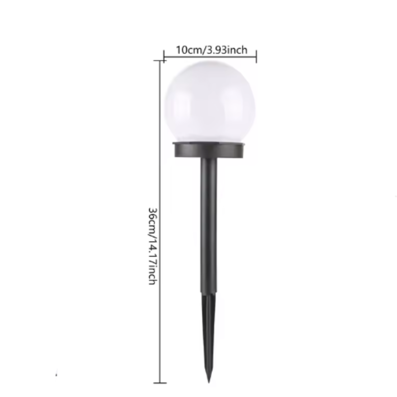 LumaGlow Outdoor Solar Garden Lights – Waterproof Globe Design for Pathway Illumination 4