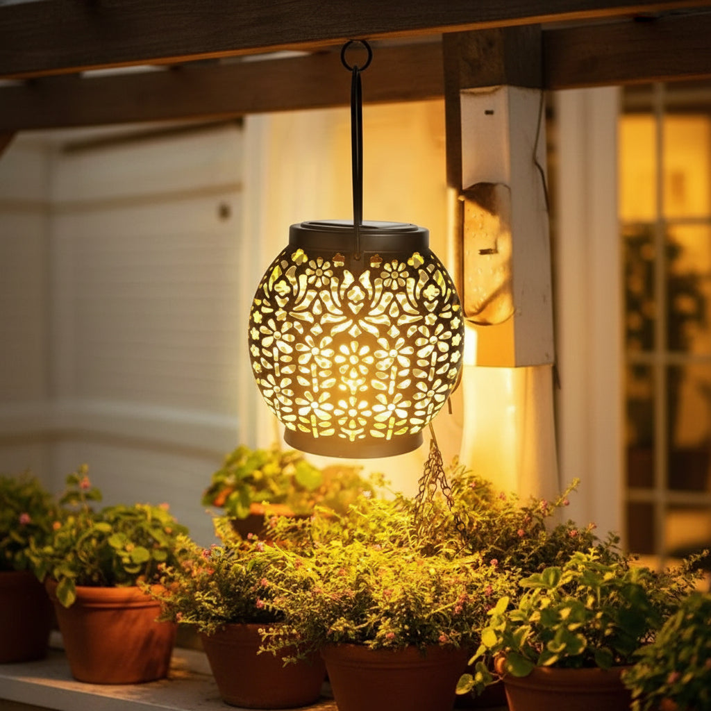 LumaGlow Outdoor Solar Lanterns – Weather-Resistant Hanging Lights for Gardens 2