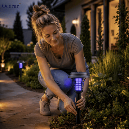 LumaGuard Outdoor Solar Mosquito Repellent – Eco-Friendly Automatic Protection 1