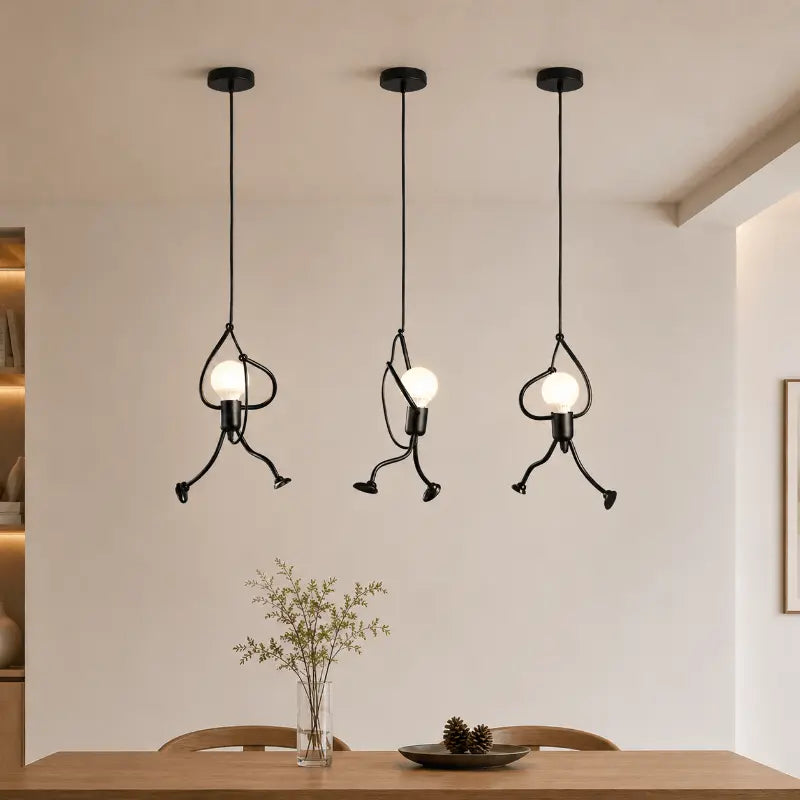 Lumo Modern Black Pendant Light – Sculptural Design for Stylish Interiors 1