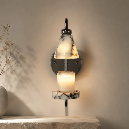 Mara Modern Marble Wall Sconce – Elegant Vertical Lighting for Any Room 1