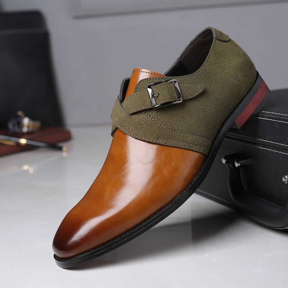 Maverick Men's Suede Loafers – Dual-Tone Comfort for Formal Occasions 4