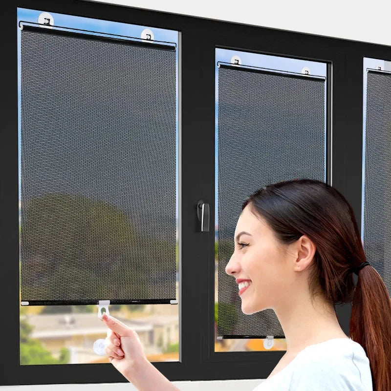 Altura Modern Black Window Screen – Stylish Sun Protection for Home Comfort