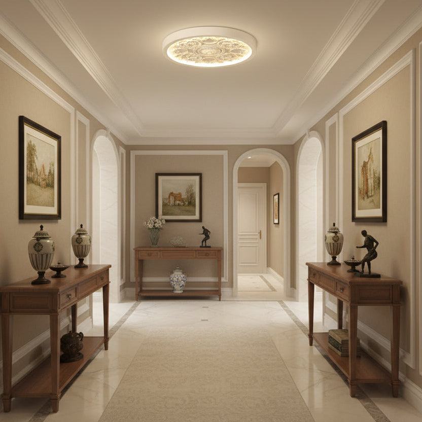 Delion Modern Minimalist Flush Mount Ceiling Light –  LED for Elegant Spaces