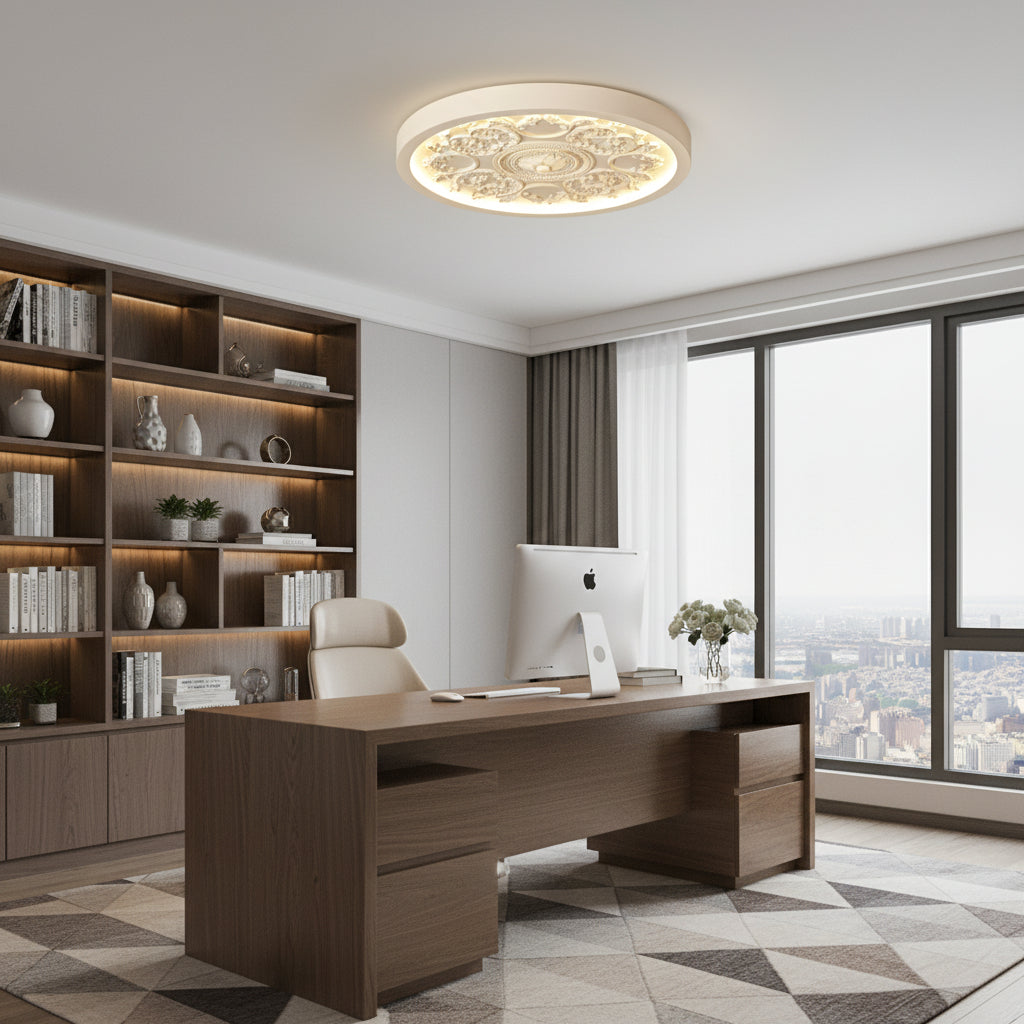 Delion Modern Minimalist Flush Mount Ceiling Light –  LED for Elegant Spaces