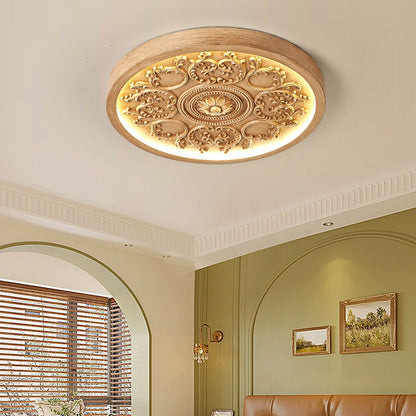 Delion Modern Minimalist Flush Mount Ceiling Light –  LED for Elegant Spaces