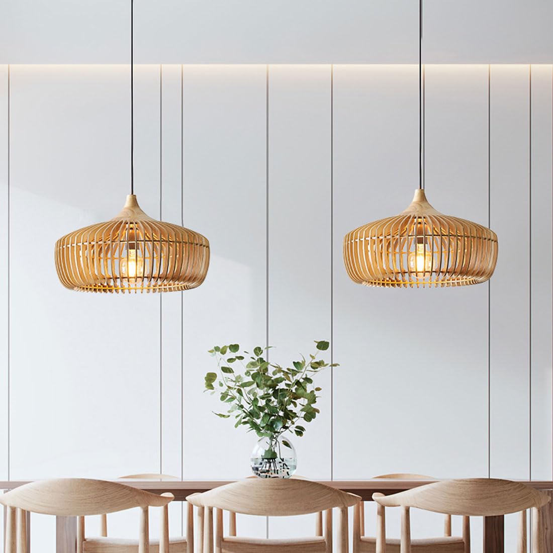 Cavon Modern Pendant Light – Elegant Wood Design for Cozy Kitchen Spaces