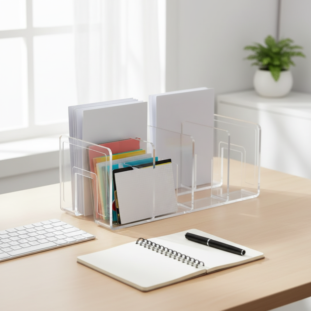 Nexa Desk Organizer for Home Office – Durable Acrylic Desk Tidy Solution 3