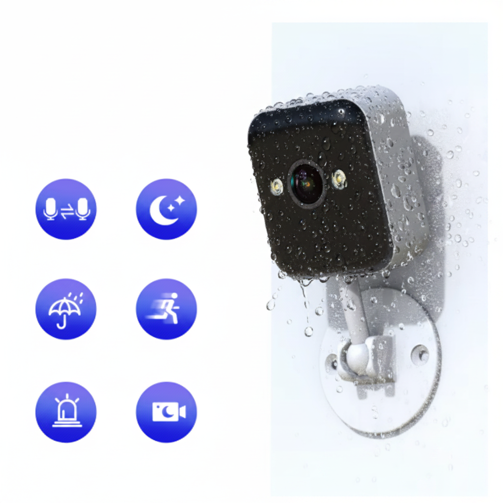 Nexa Outdoor Wireless Security Camera – 1080P HD Night Vision for Reliable Home Surveillance 3