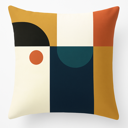 Nordic Modern Abstract Cushion Cover (Set of 2) – Soft Polyester Art for Stylish Homes