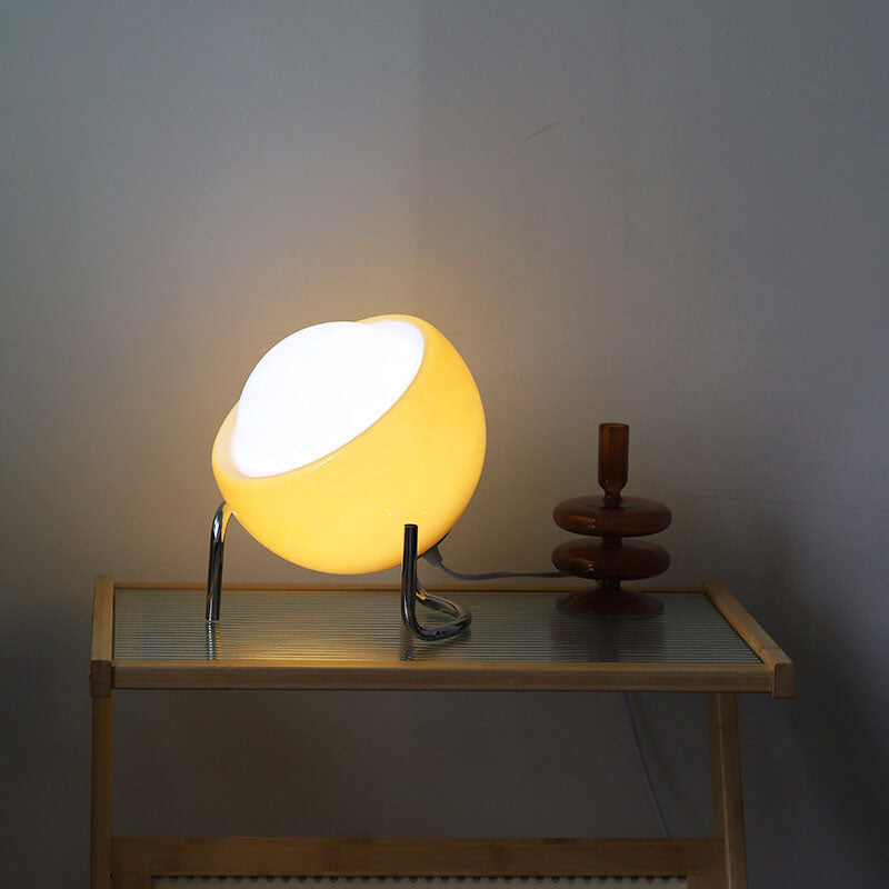 Nora Modern Orange Glass Table Lamp – Stylish Accent for Any Room
