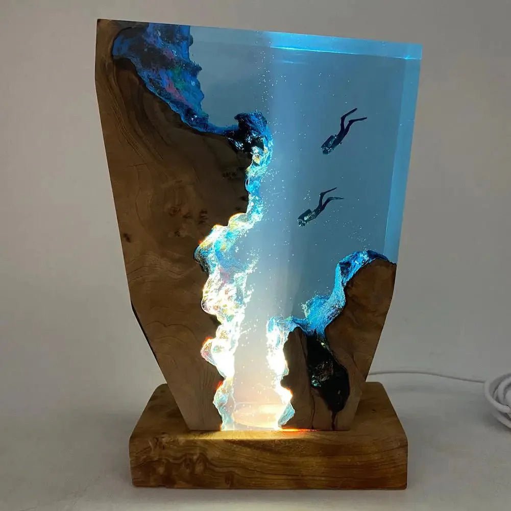 Nove Artistic Diver Table Lamp – Adjustable LED Lighting for Cozy Ambiance 3