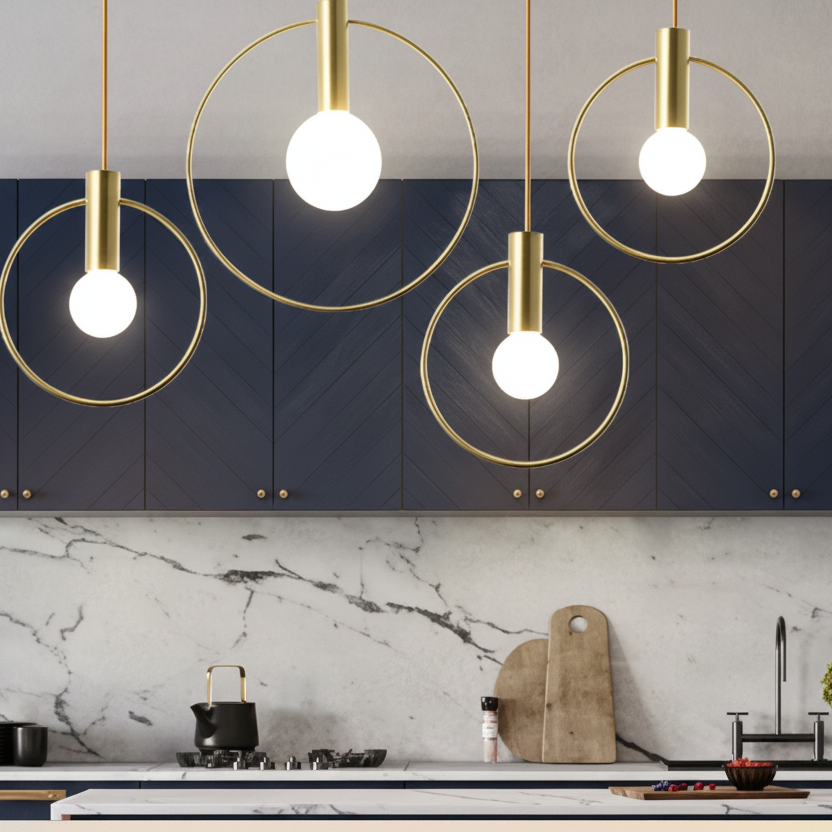 Oriana Modern Kitchen Pendant – Elegant Metal Lighting for Stylish Spaces 3