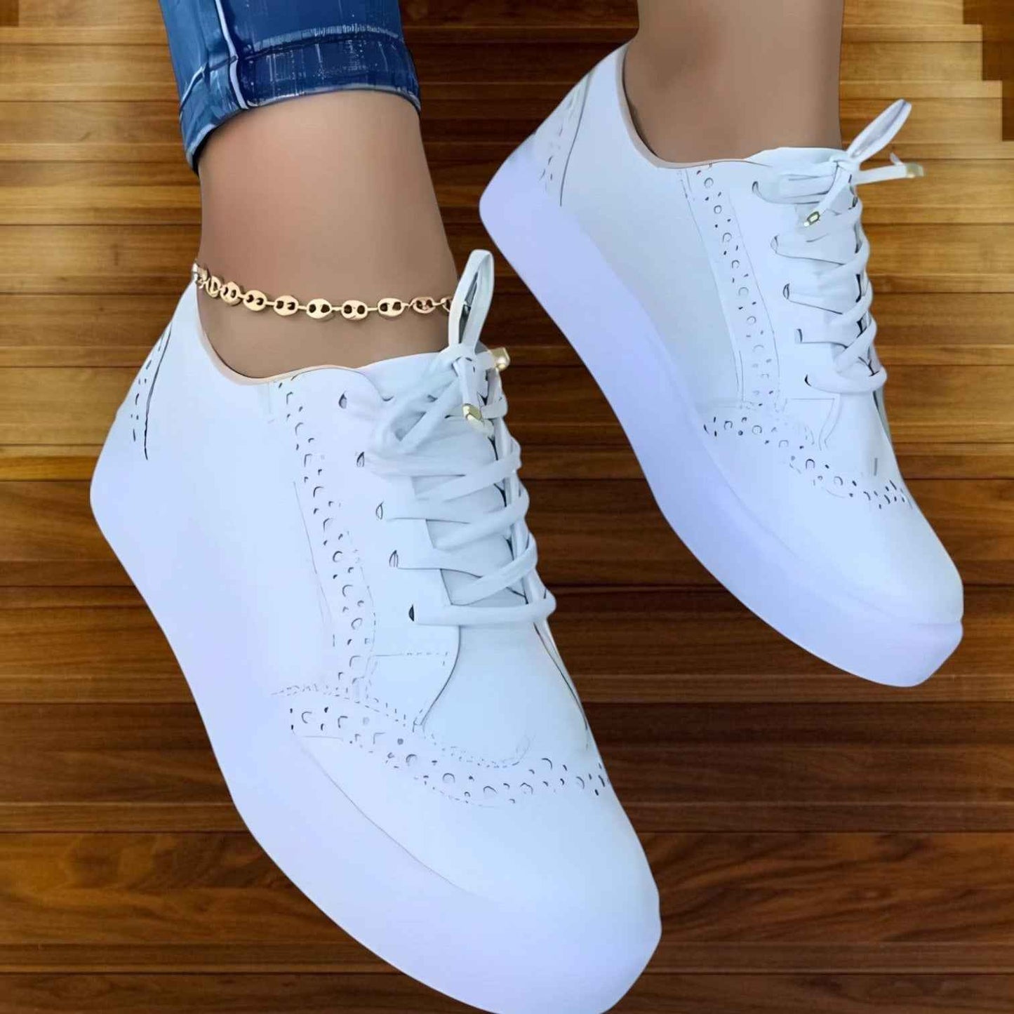 Oriana Women's Lace-Up Sneakers – Comfortable Supportive Footwear