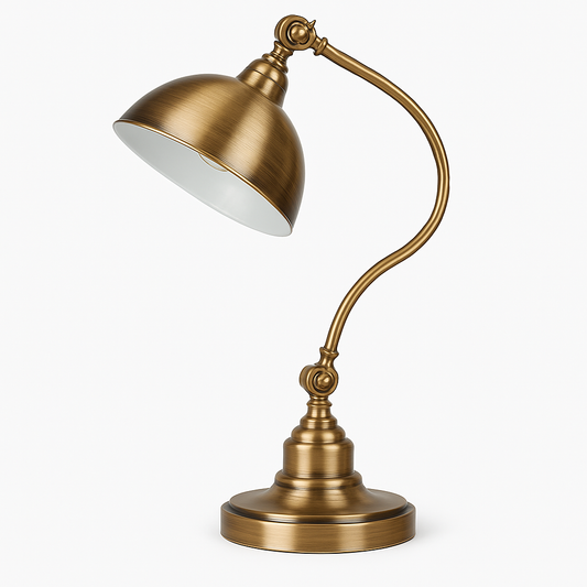 Bravelle Bronze Rustic LED Lamp – Stylish Bedside or Desk Lighting Solution