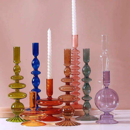 Raven Stylish Glass Candle Holders – Elegant Decorative Accent for Home Decor 1