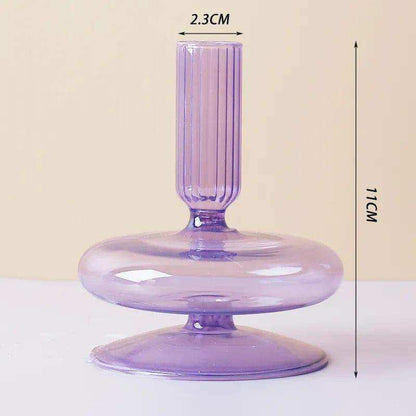 Raven Stylish Glass Candle Holders – Elegant Decorative Accent for Home Decor 14