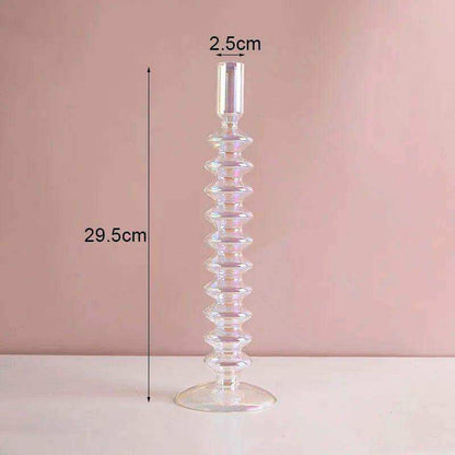 Raven Stylish Glass Candle Holders – Elegant Decorative Accent for Home Decor 16