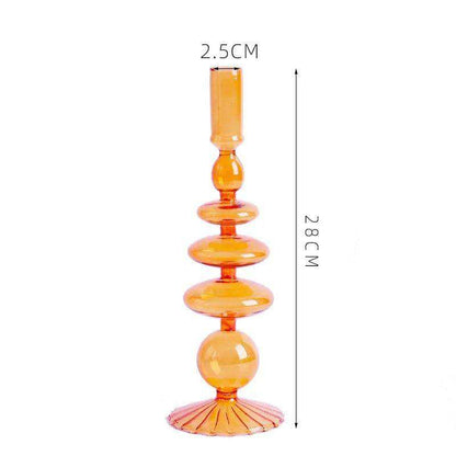 Raven Stylish Glass Candle Holders – Elegant Decorative Accent for Home Decor 18