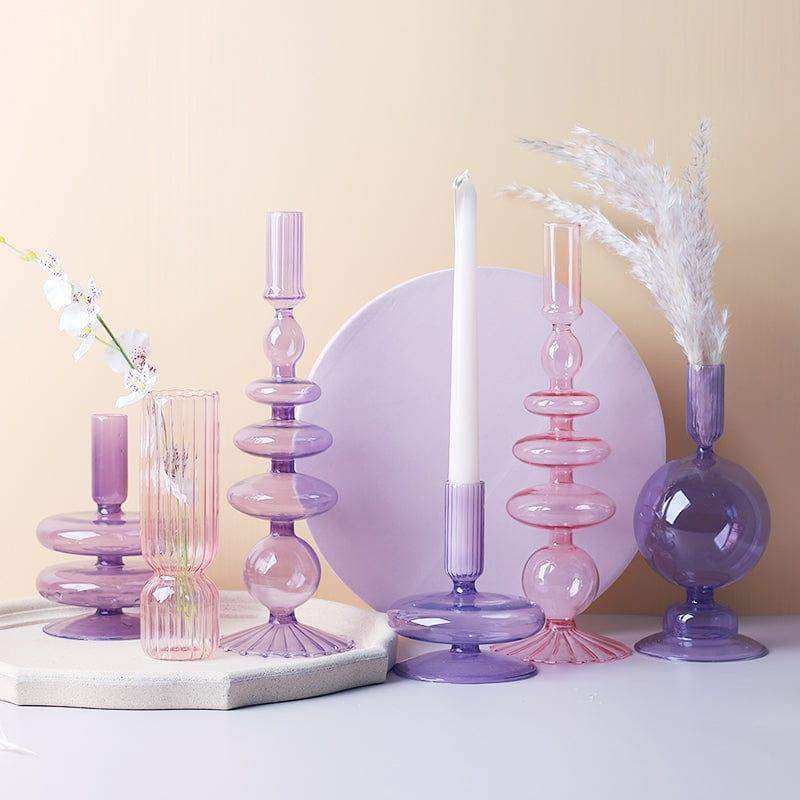 Raven Stylish Glass Candle Holders – Elegant Decorative Accent for Home Decor 2