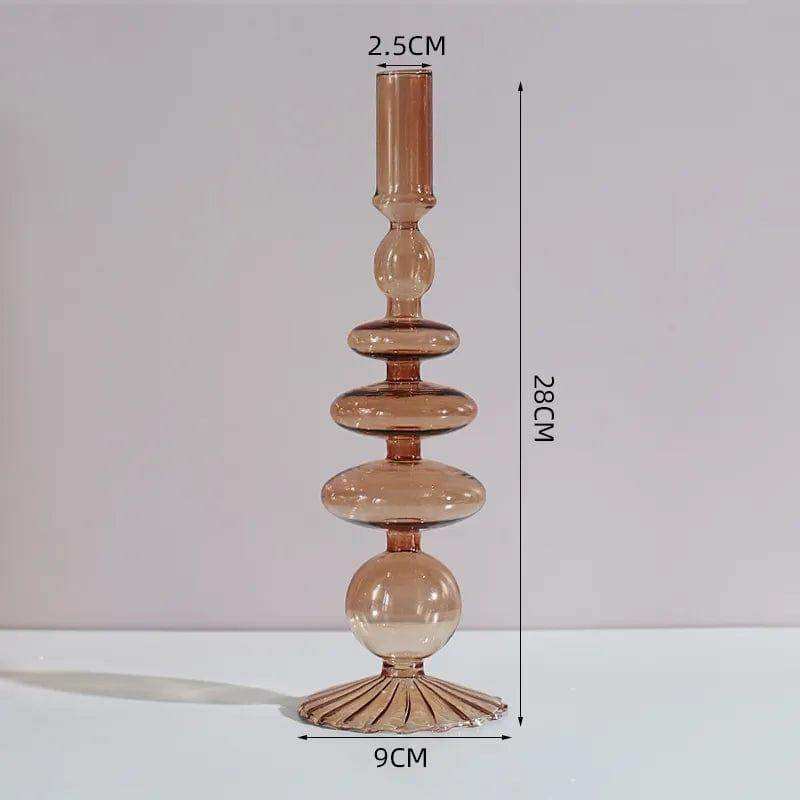 Raven Stylish Glass Candle Holders – Elegant Decorative Accent for Home Decor 22