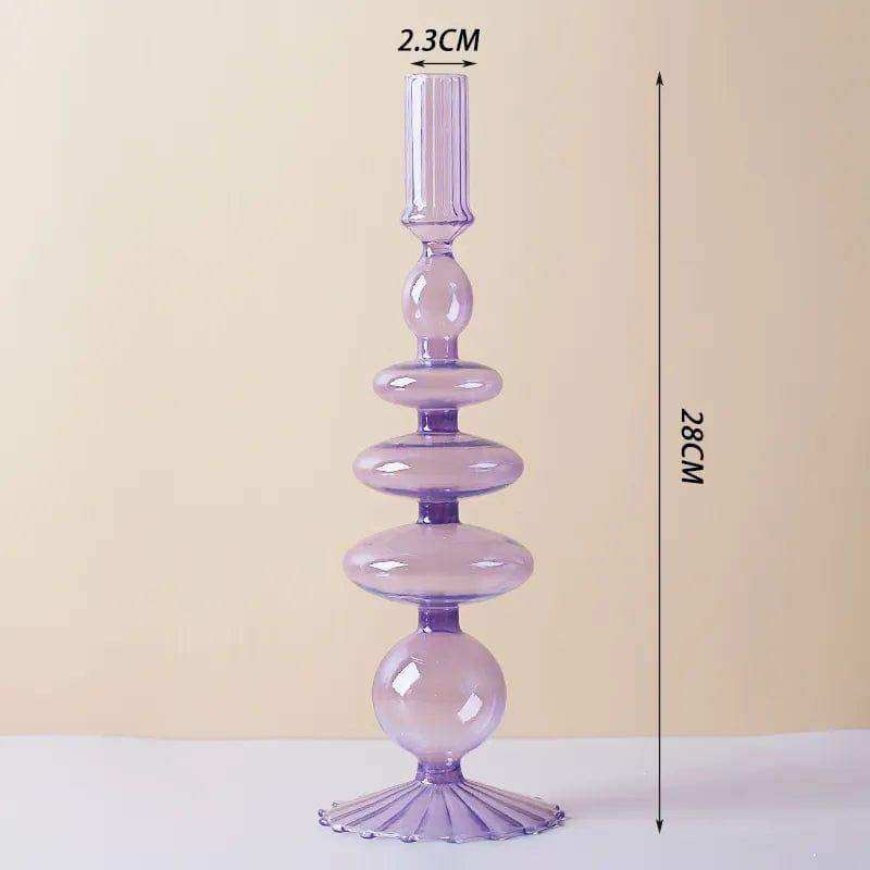 Raven Stylish Glass Candle Holders – Elegant Decorative Accent for Home Decor 24