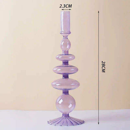 Raven Stylish Glass Candle Holders – Elegant Decorative Accent for Home Decor 24