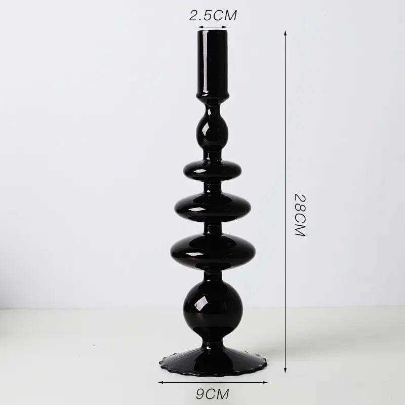 Raven Stylish Glass Candle Holders – Elegant Decorative Accent for Home Decor 27