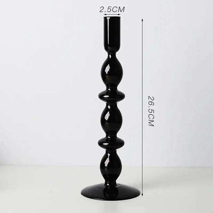 Raven Stylish Glass Candle Holders – Elegant Decorative Accent for Home Decor 29
