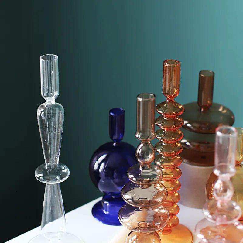 Raven Stylish Glass Candle Holders – Elegant Decorative Accent for Home Decor 3