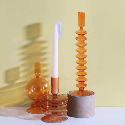 Raven Stylish Glass Candle Holders – Elegant Decorative Accent for Home Decor 4