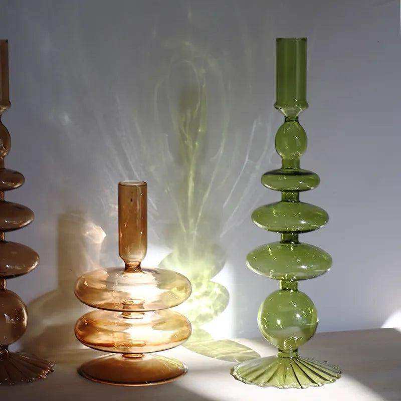 Raven Stylish Glass Candle Holders – Elegant Decorative Accent for Home Decor 5