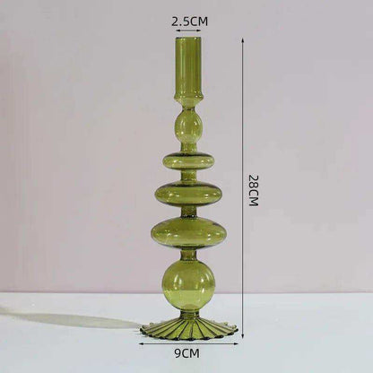 Raven Stylish Glass Candle Holders – Elegant Decorative Accent for Home Decor 8