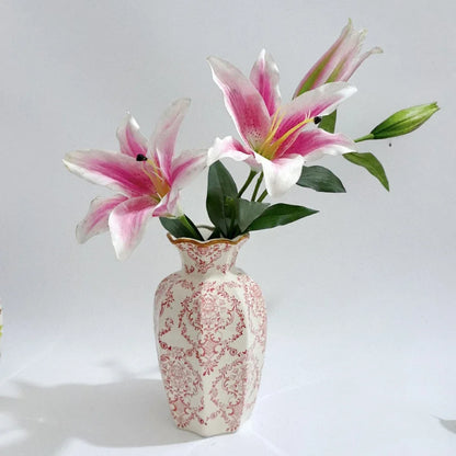 Ravina Elegant Ceramic Flower Vase – Hand-Painted Design for Stylish Home Decor 3