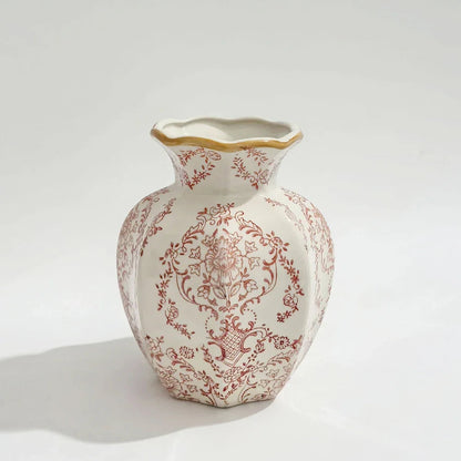 Ravina Elegant Ceramic Flower Vase – Hand-Painted Design for Stylish Home Decor 4