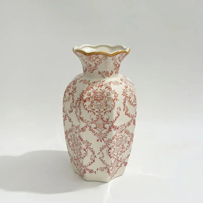 Ravina Elegant Ceramic Flower Vase – Hand-Painted Design for Stylish Home Decor 6