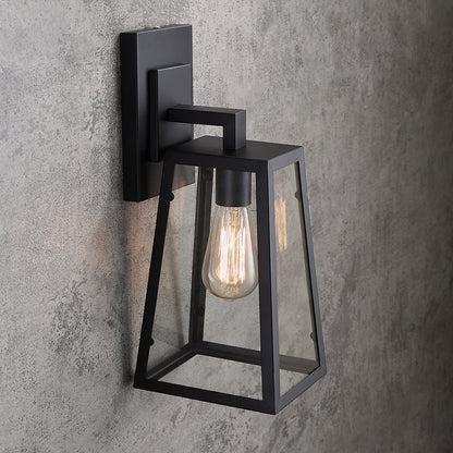 Ravio Outdoor Wall Lantern Sconce – Vintage Matte Black Classic Lighting 2