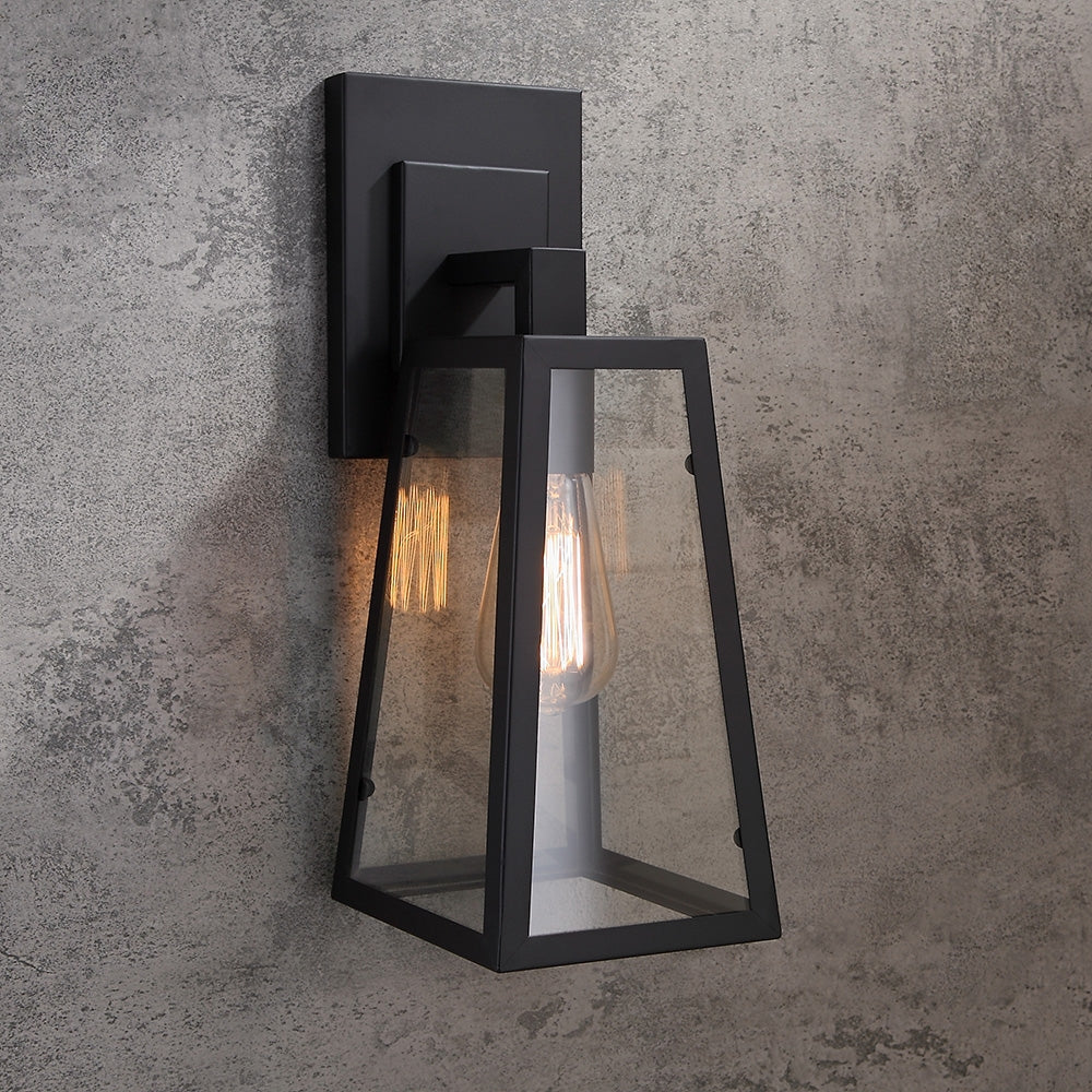 Ravio Outdoor Wall Lantern Sconce – Vintage Matte Black Classic Lighting 3