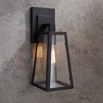 Ravio Outdoor Wall Lantern Sconce – Vintage Matte Black Classic Lighting 3