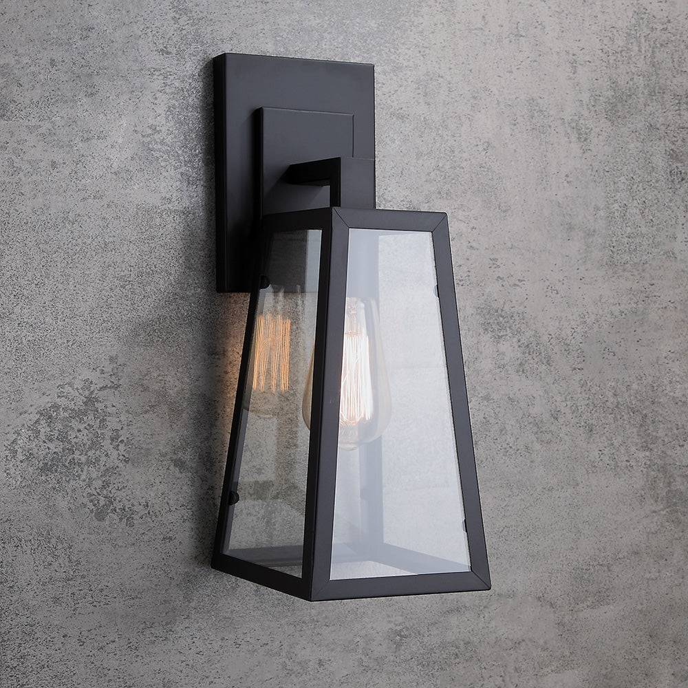 Ravio Outdoor Wall Lantern Sconce – Vintage Matte Black Classic Lighting 4
