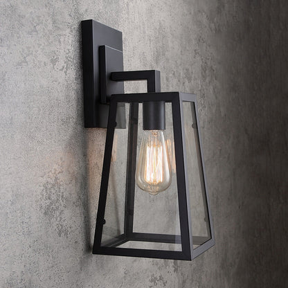 Ravio Outdoor Wall Lantern Sconce – Vintage Matte Black Classic Lighting 6