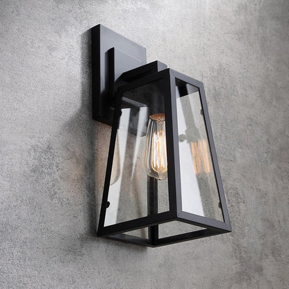 Ravio Outdoor Wall Lantern Sconce – Vintage Matte Black Classic Lighting 7