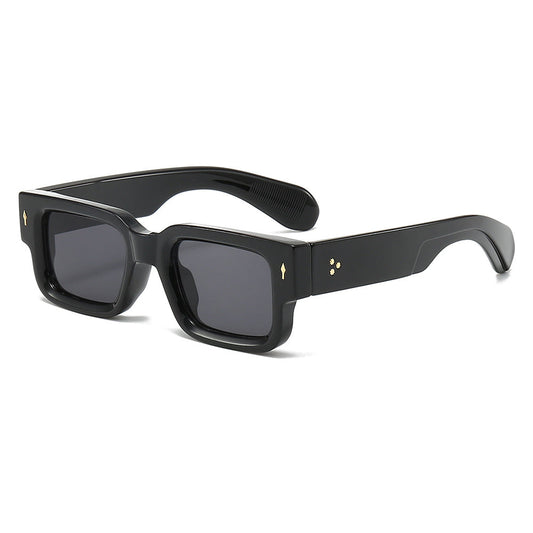 Rexi Unisex Vintage Square Sunglasses – Durable Acetate Frame for Everyday Style